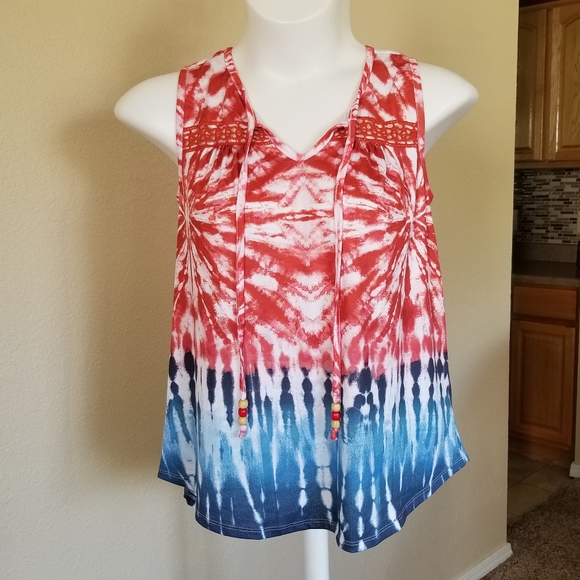 World Unity Tie-Dye Printed Top - Picture 7 of 12